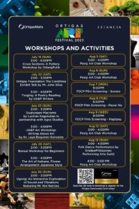 Ortigas Art Festival 2023 Workshops